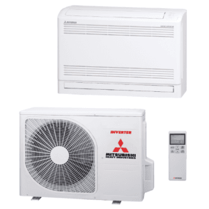 Vloer single-split set SRF35ZS-W 3,5 kW inclusief infrarood bediening